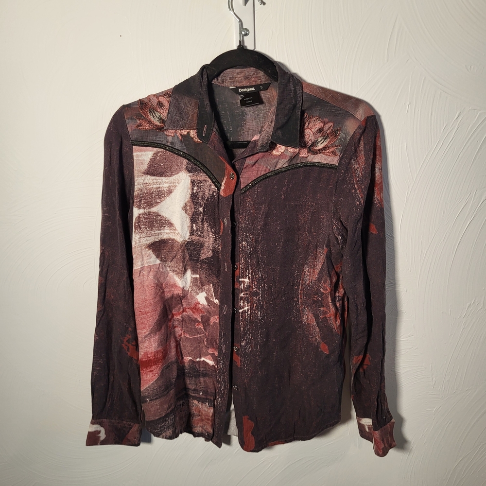 Desigual Textured Multicolor Shirt
